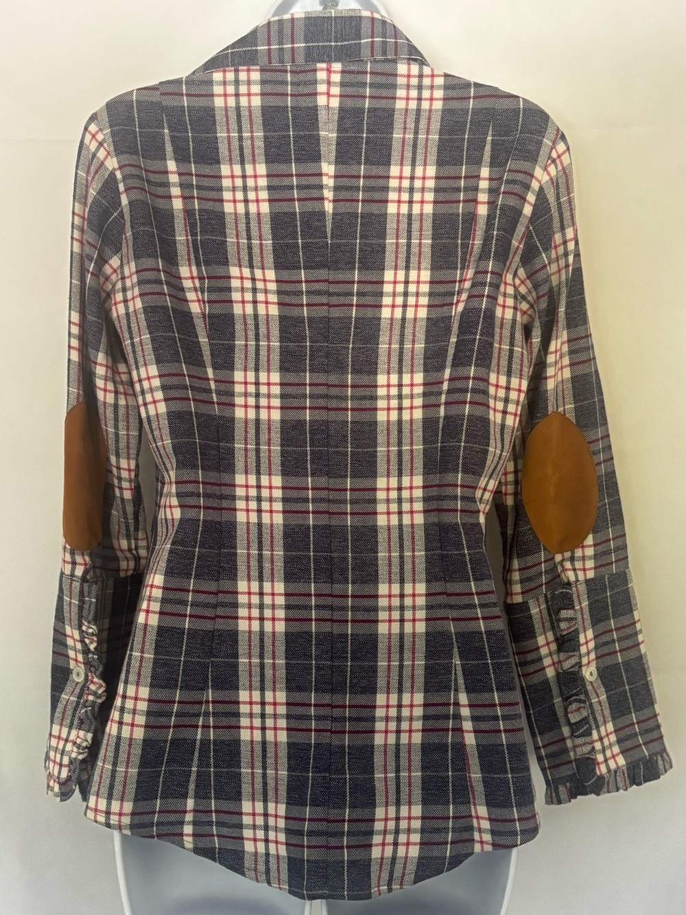 Bell by Alicia Bell plaid ruffle sleeve shirt Size 4